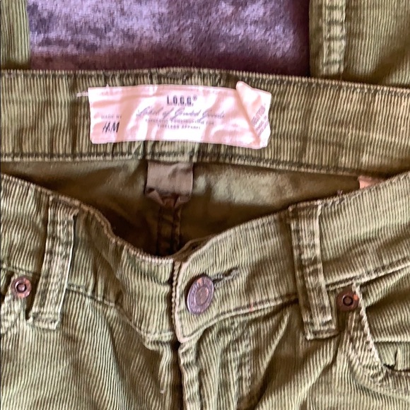 H&M Womens Pants Size 8 Olive Green - Picture 3 of 6